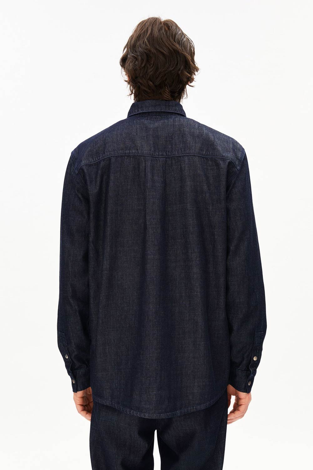 Donkerblauw spijkeroverhemd - Afbeelding 3