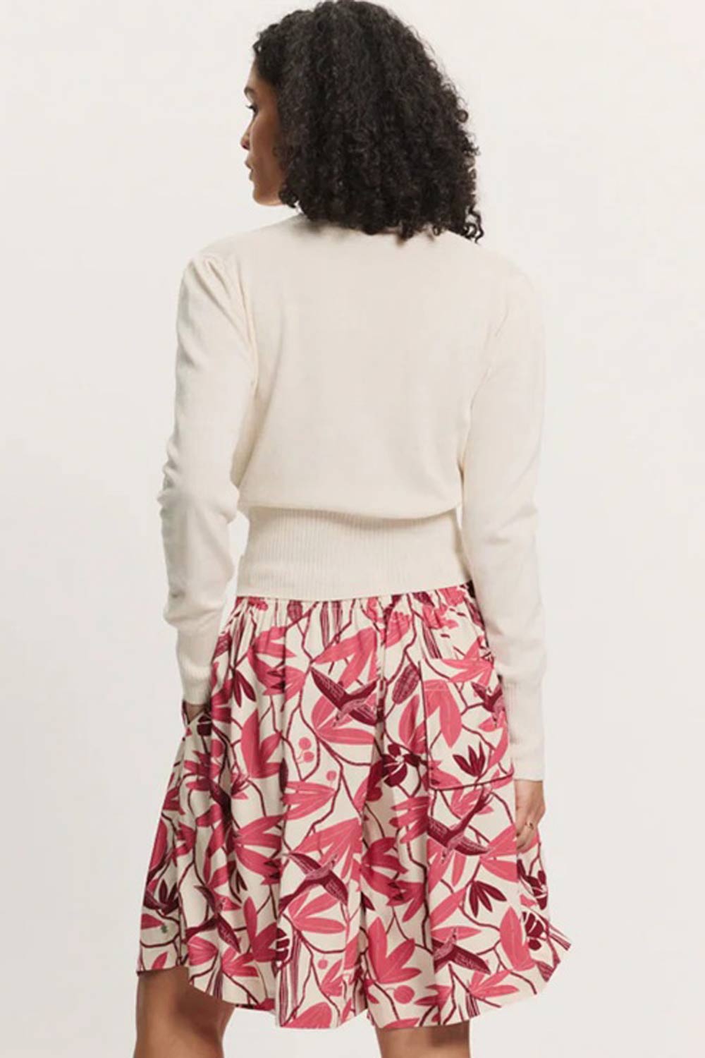 Korte broekrok bloemenprint - Afbeelding 2