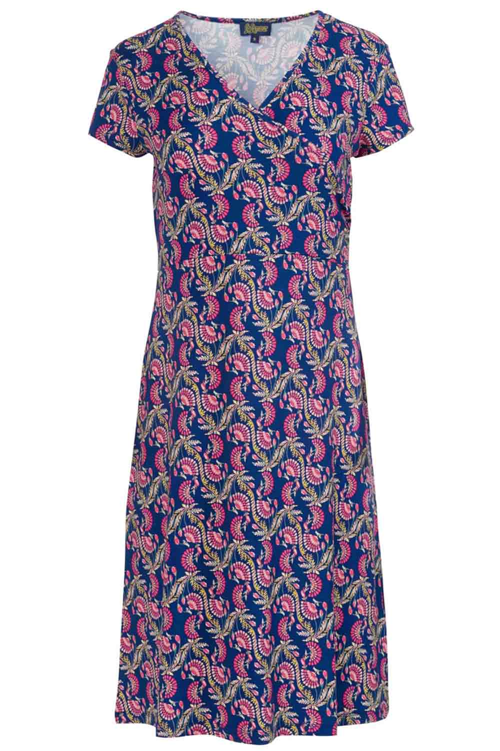 Jurk overslag met bloemenprint