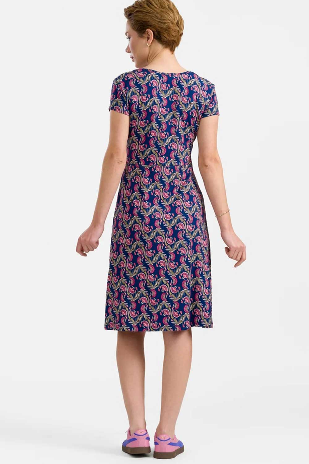 Jurk overslag met bloemenprint - Afbeelding 3