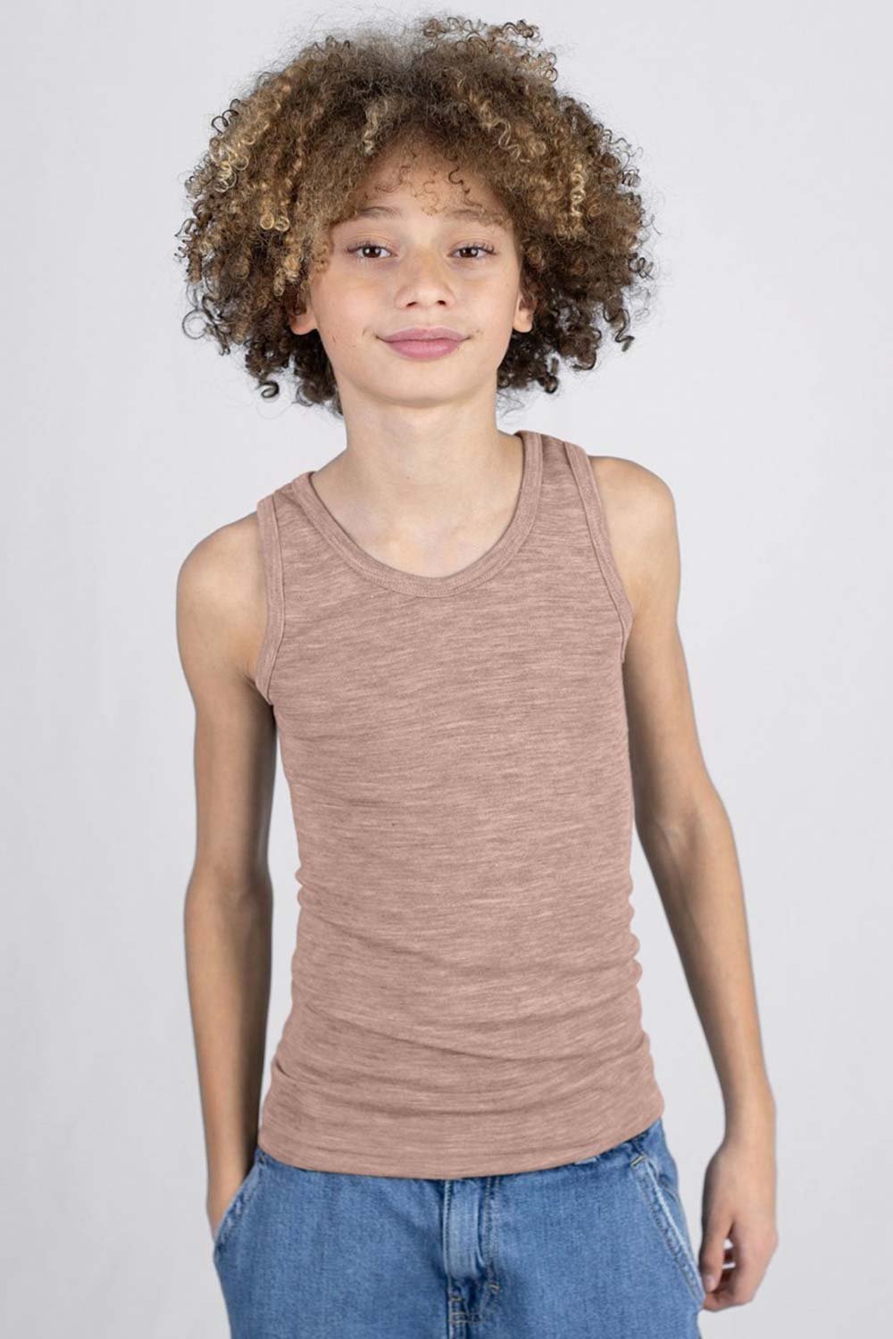 Wolzijden kinderhemd roze - Afbeelding 2