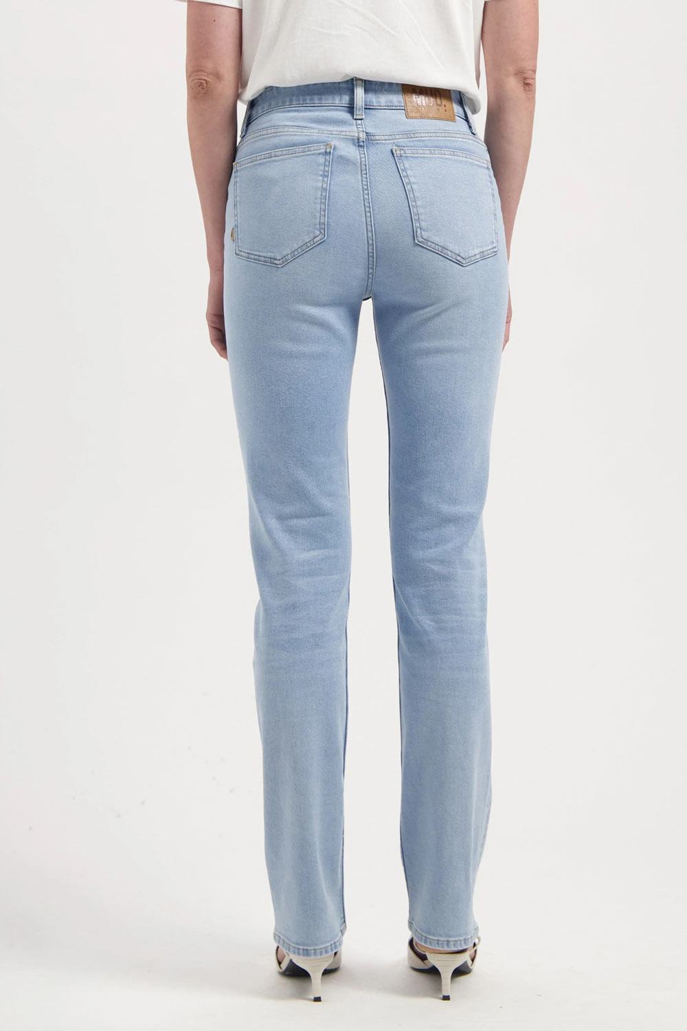 Jeans Logan high slim light aged - Afbeelding 2