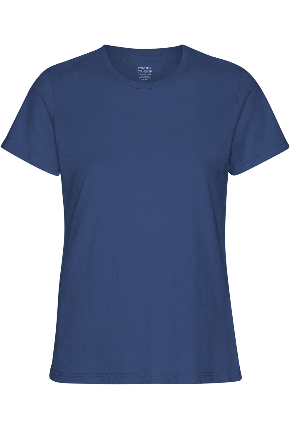 T-shirt biokatoen marine blauw