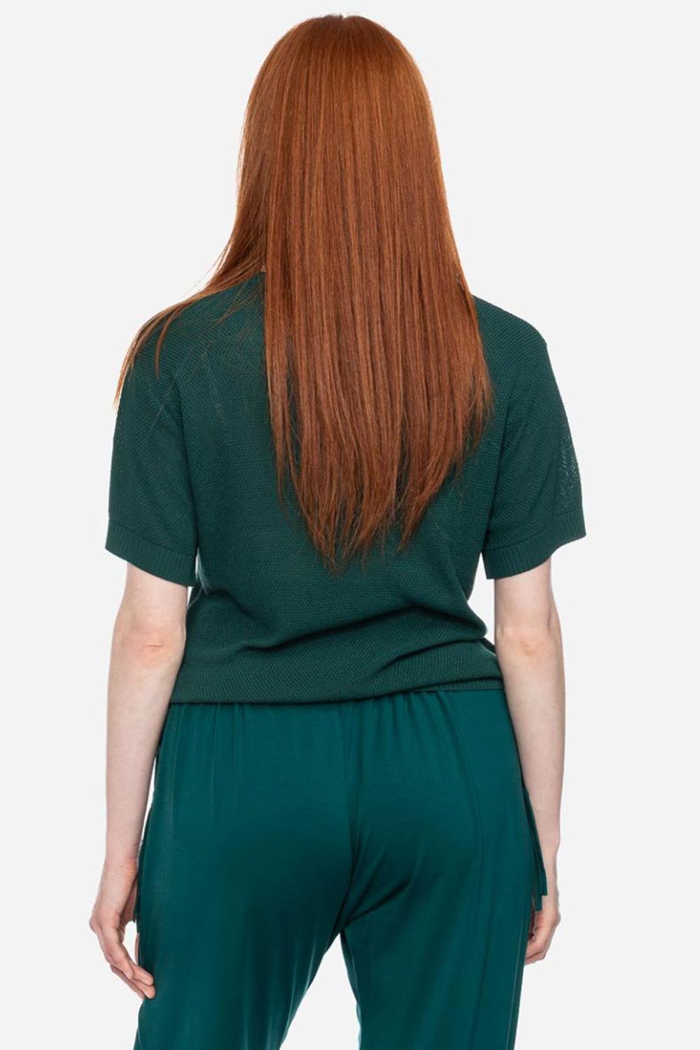 Zomertruitje korte mouw groen - Afbeelding 2