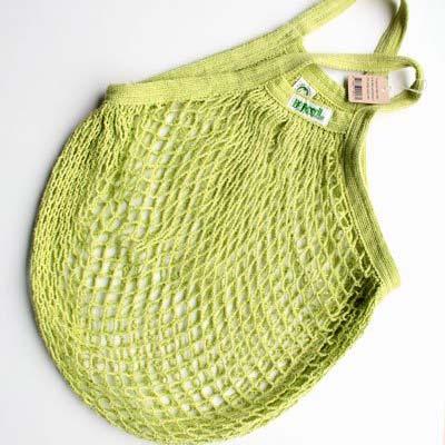 Nettasje van biokatoen lichtgroen