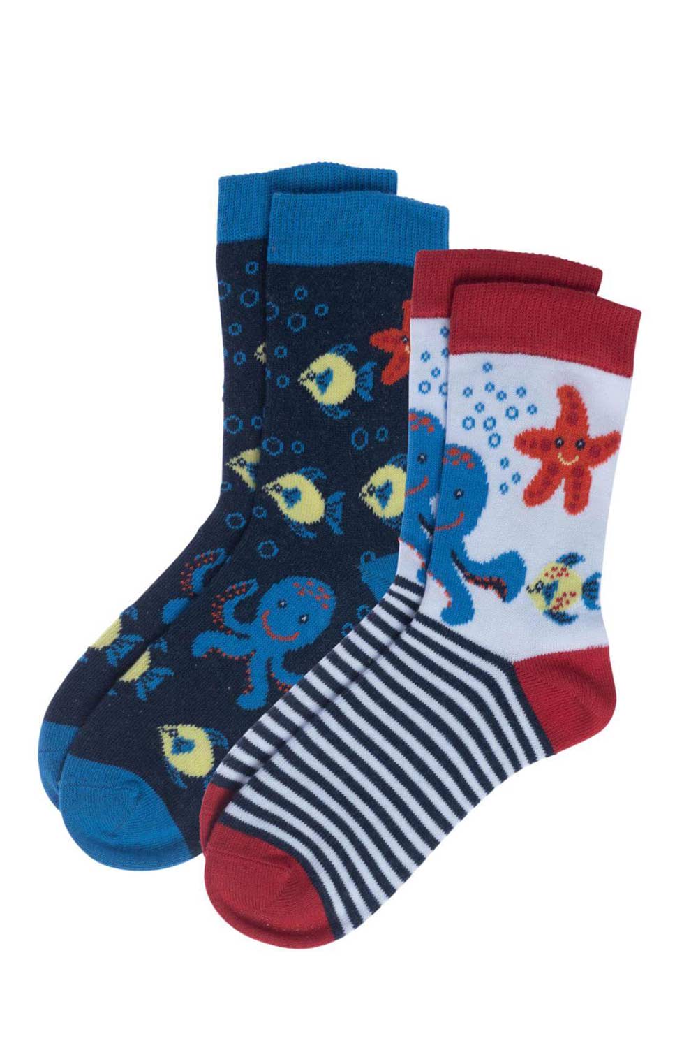 Kindersokken 2-pack ocean life
