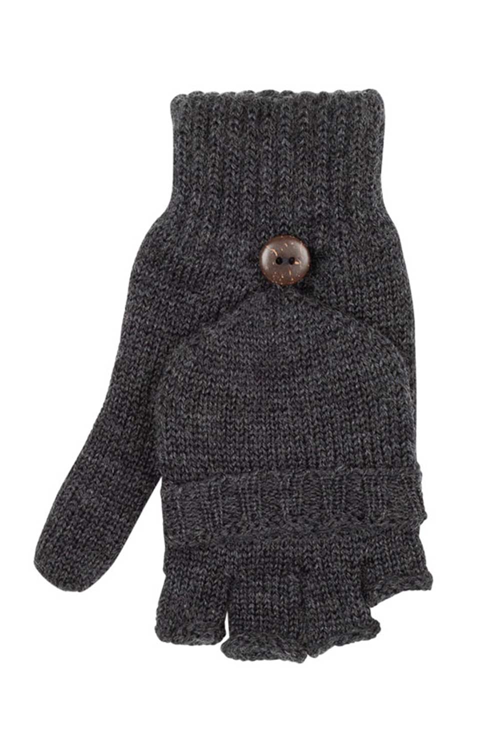 Handschoen/want antraciet