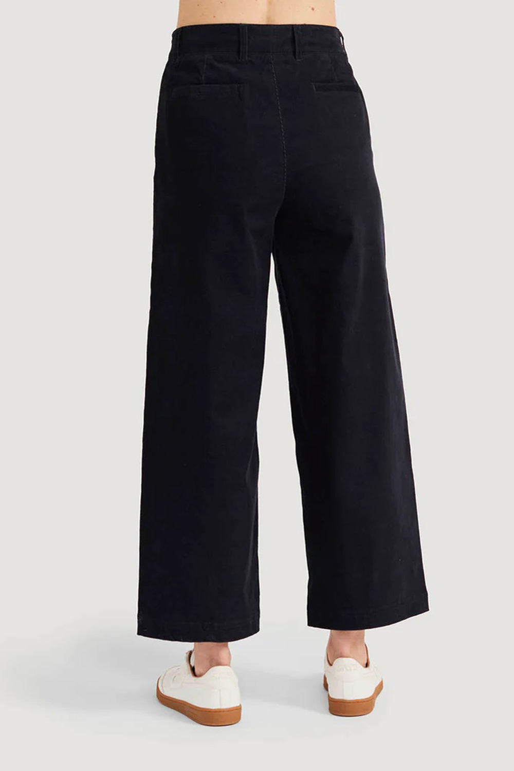 Ribbroek culotte zwart - Afbeelding 2