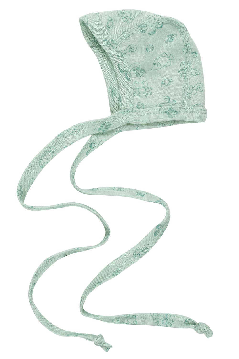 Babymutsje mintgroen print