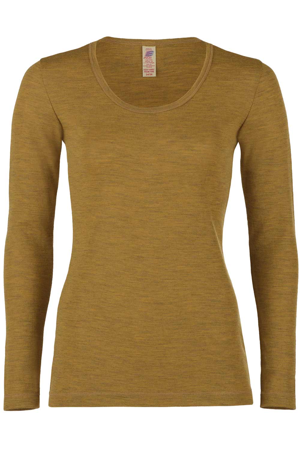 Wollen shirt geel melange