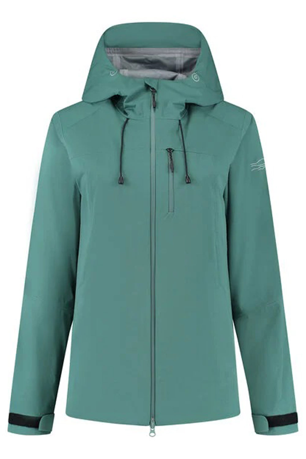 Korte regenjas gerecycled polyester lichtgroen