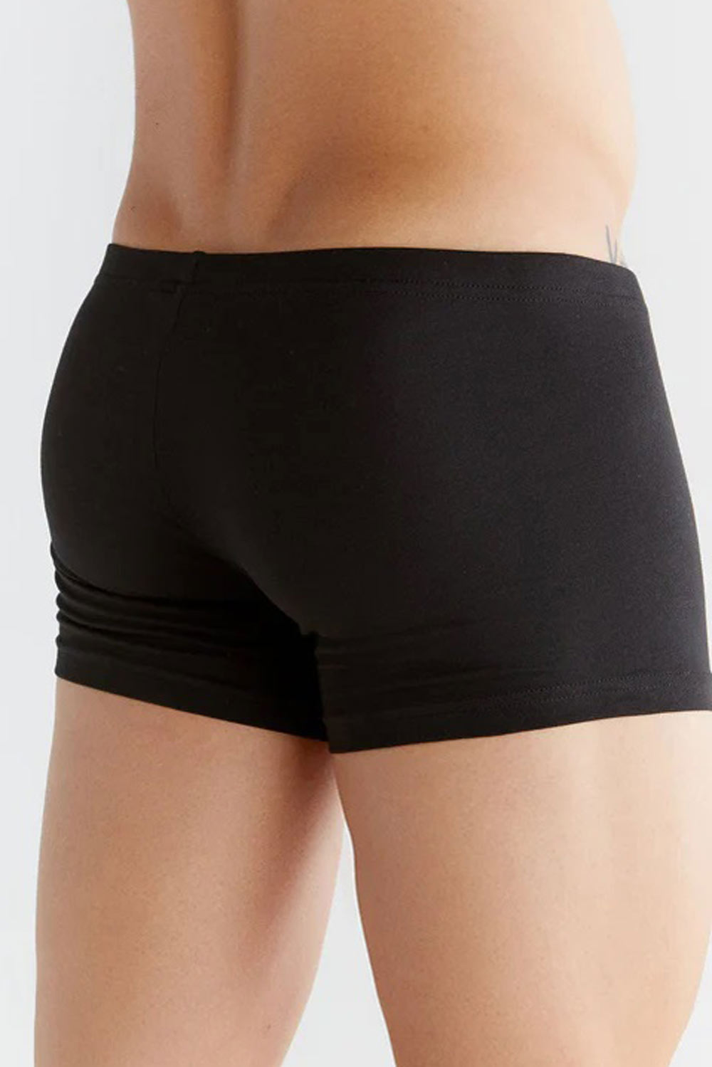 Heren boxer retroshort korte pijp zwart - Afbeelding 2