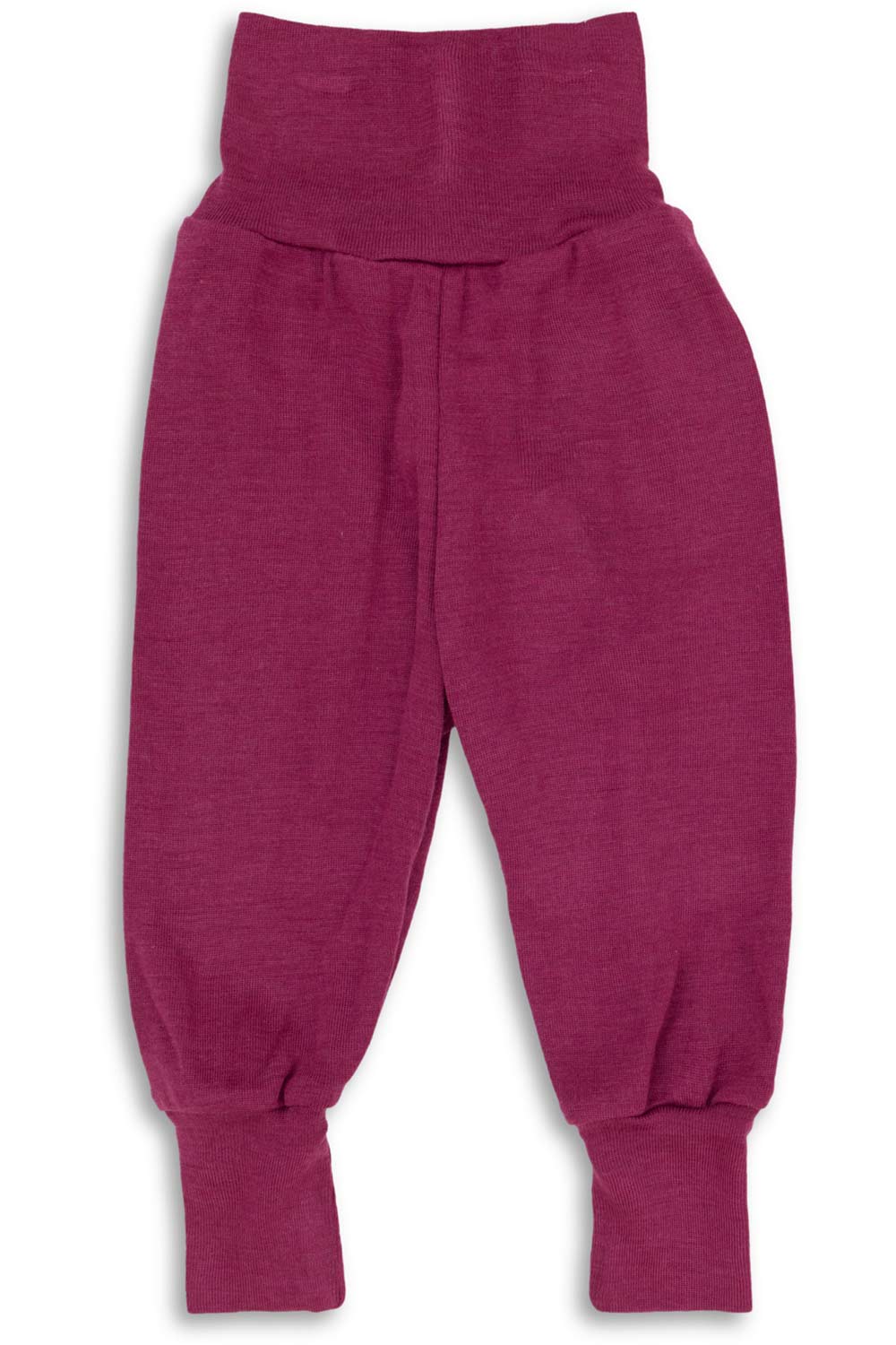Wol zijden babybroekje bordeaux
