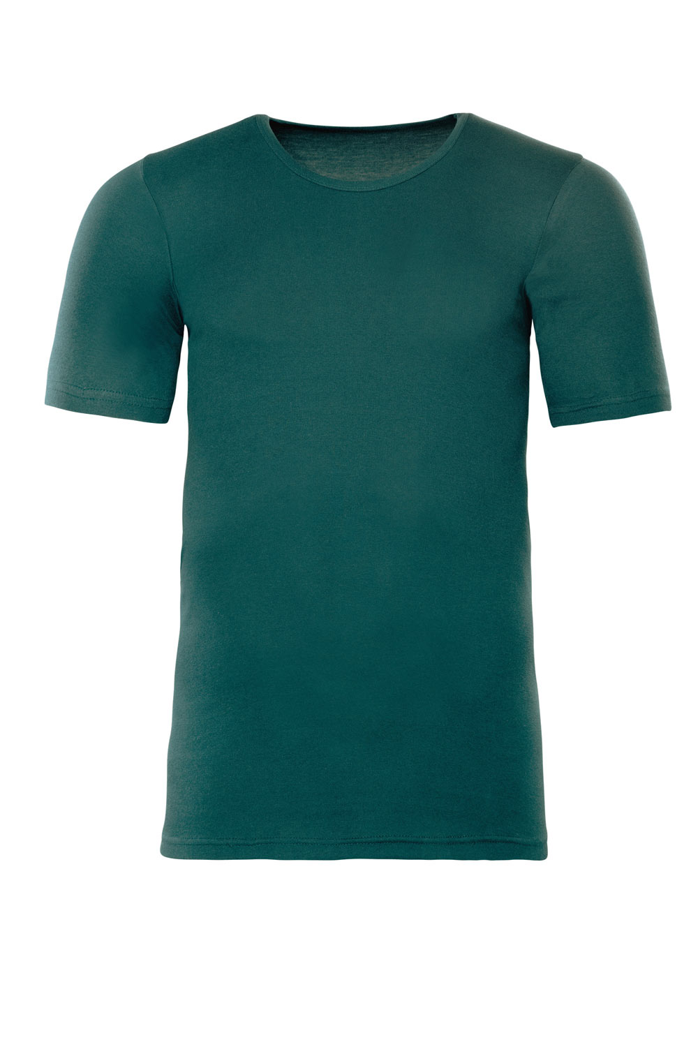 Korte mouwen T-shirt 100% biokatoen donkergroen