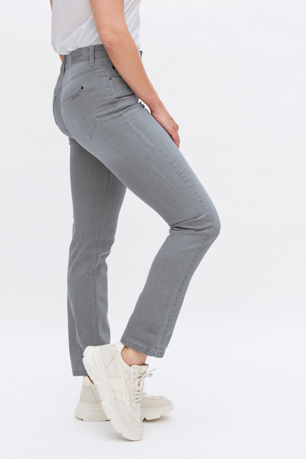 Damesjeans lichtgrijs