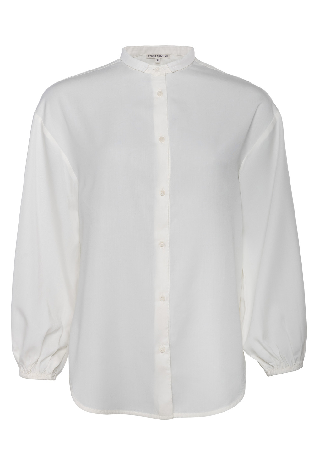 Tencel blouse off-white - Afbeelding 2