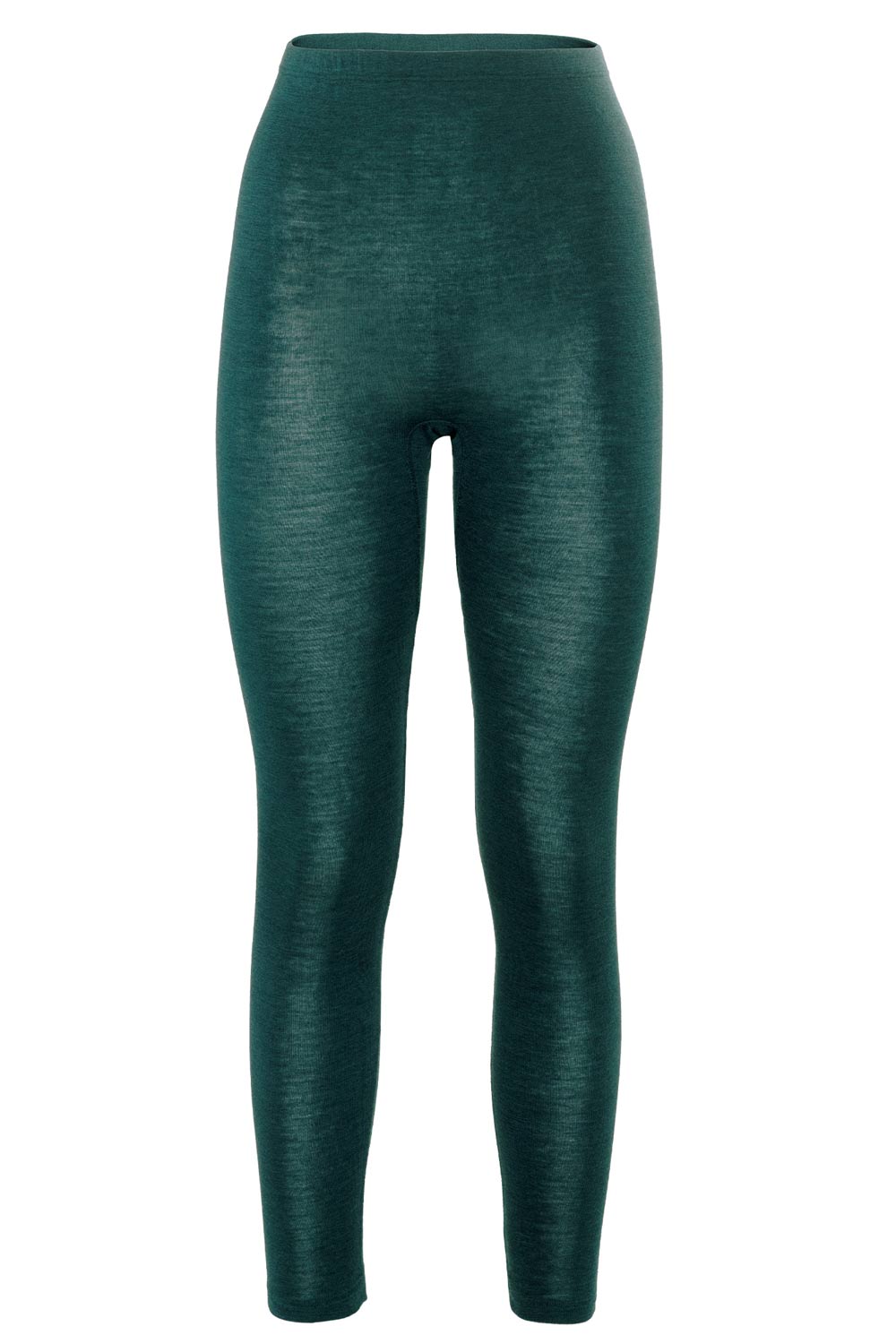 Legging wol-zijde groen