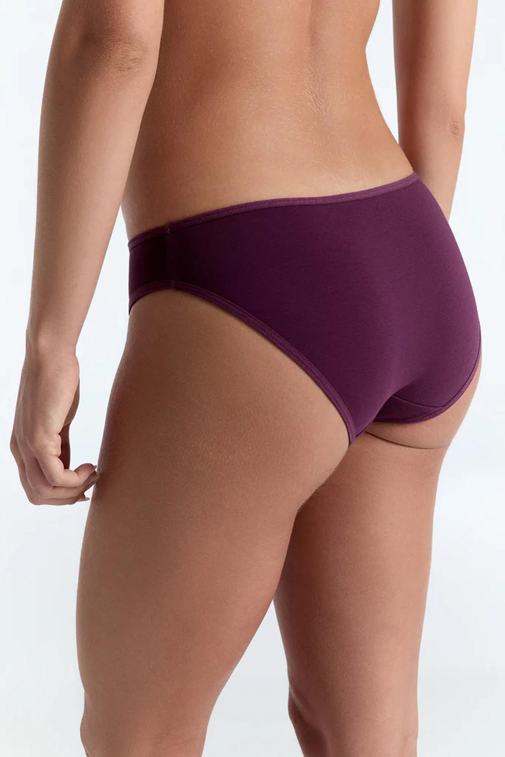 Dames bikinislip aubergine - Afbeelding 2
