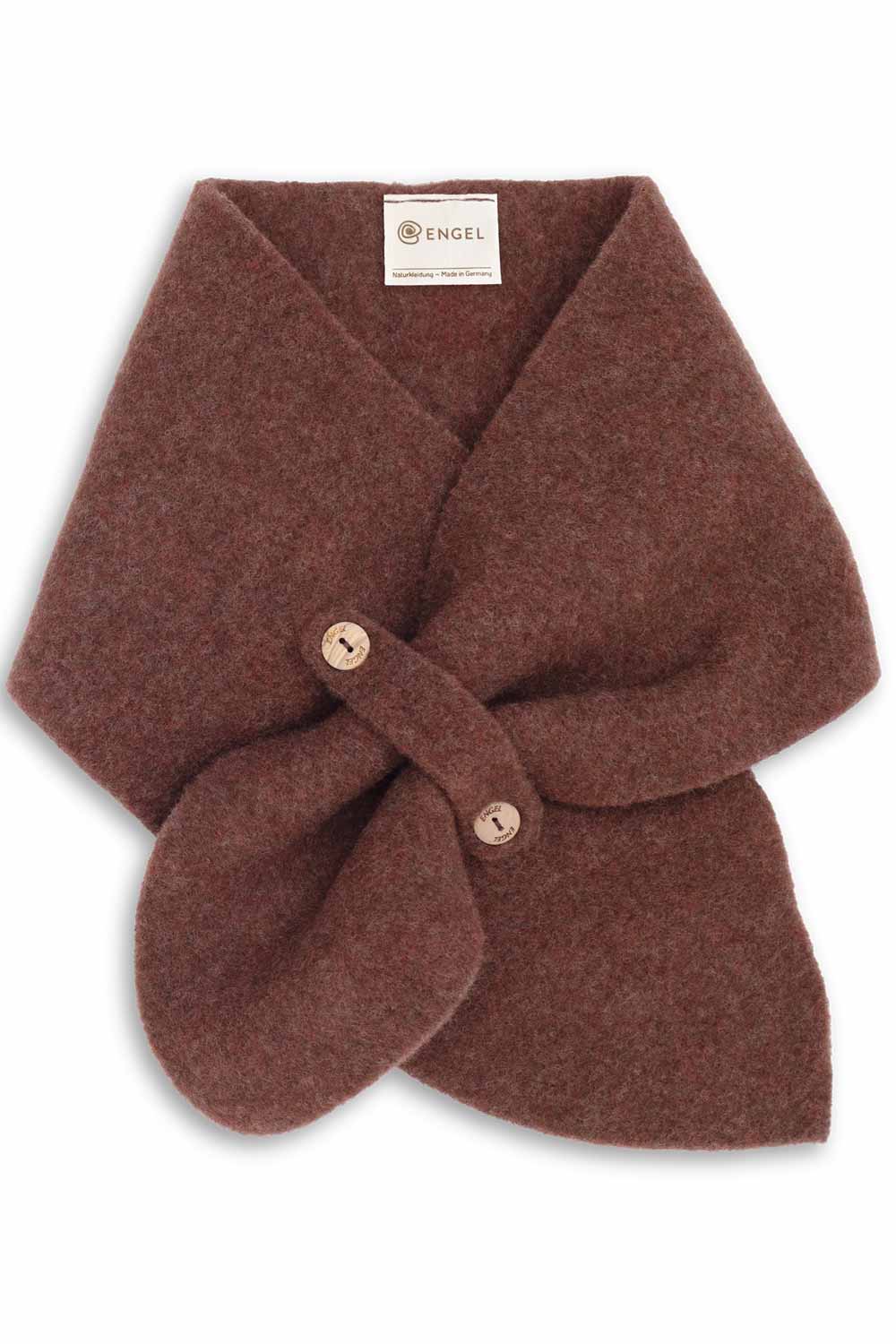 Fleece babysjaal bruin
