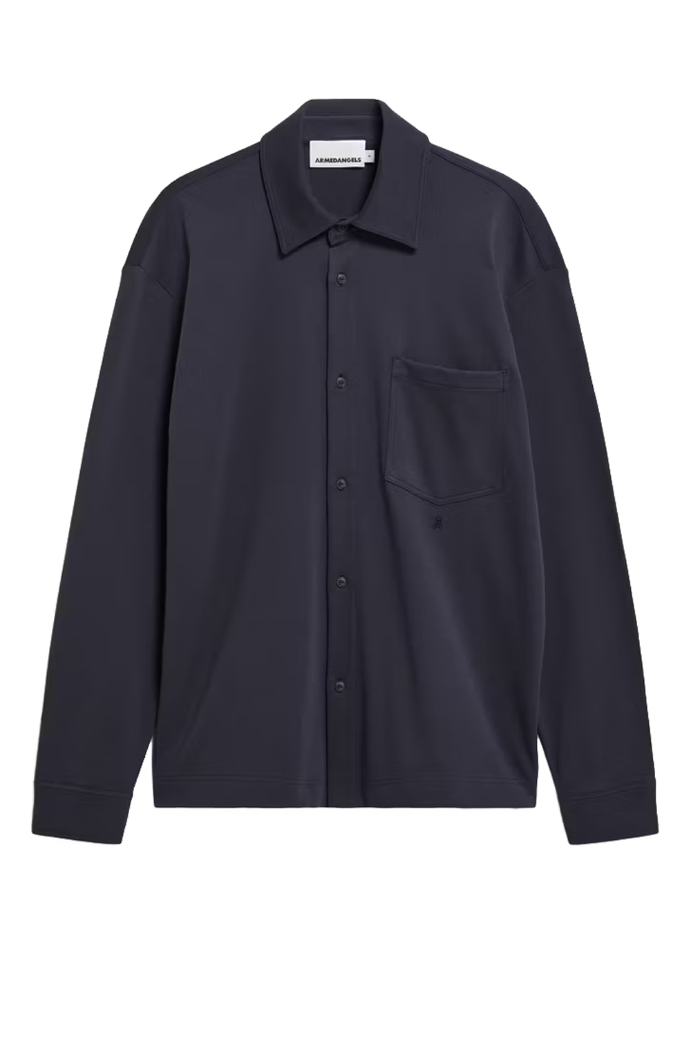 Donkerblauw overhemd tricot - Afbeelding 4