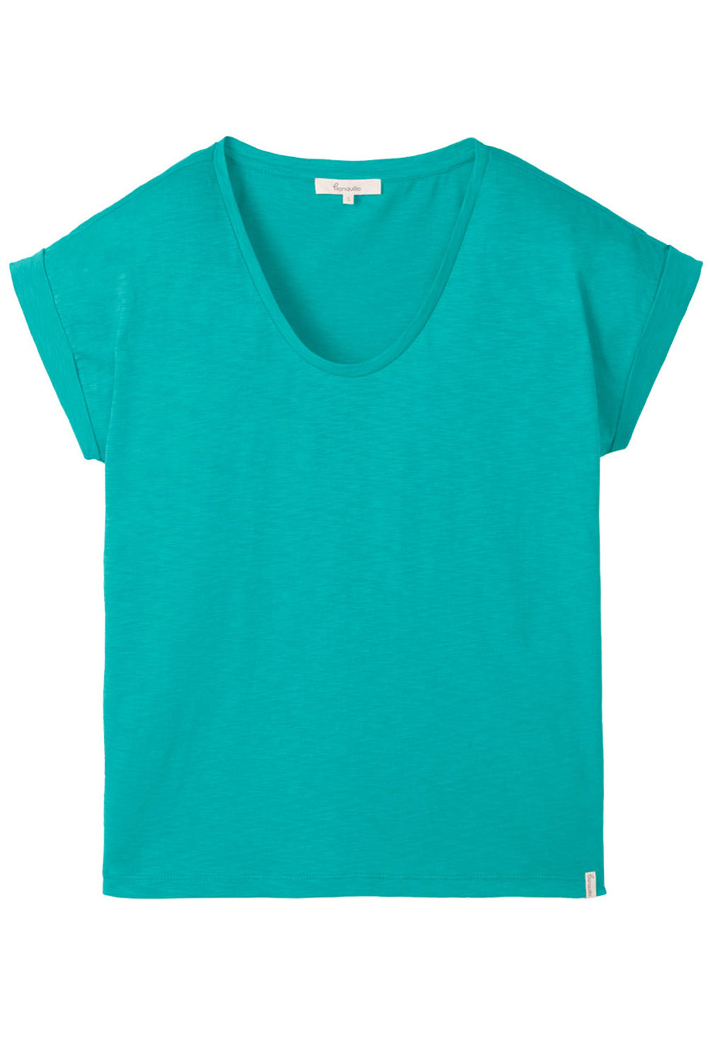 Zeeblauw mouwloos t-shirt