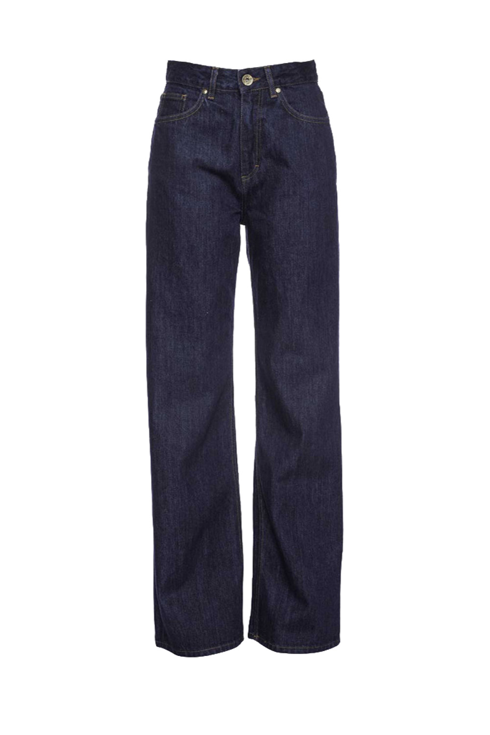 Damesjeans donkerblauw rechte pijp - Afbeelding 3