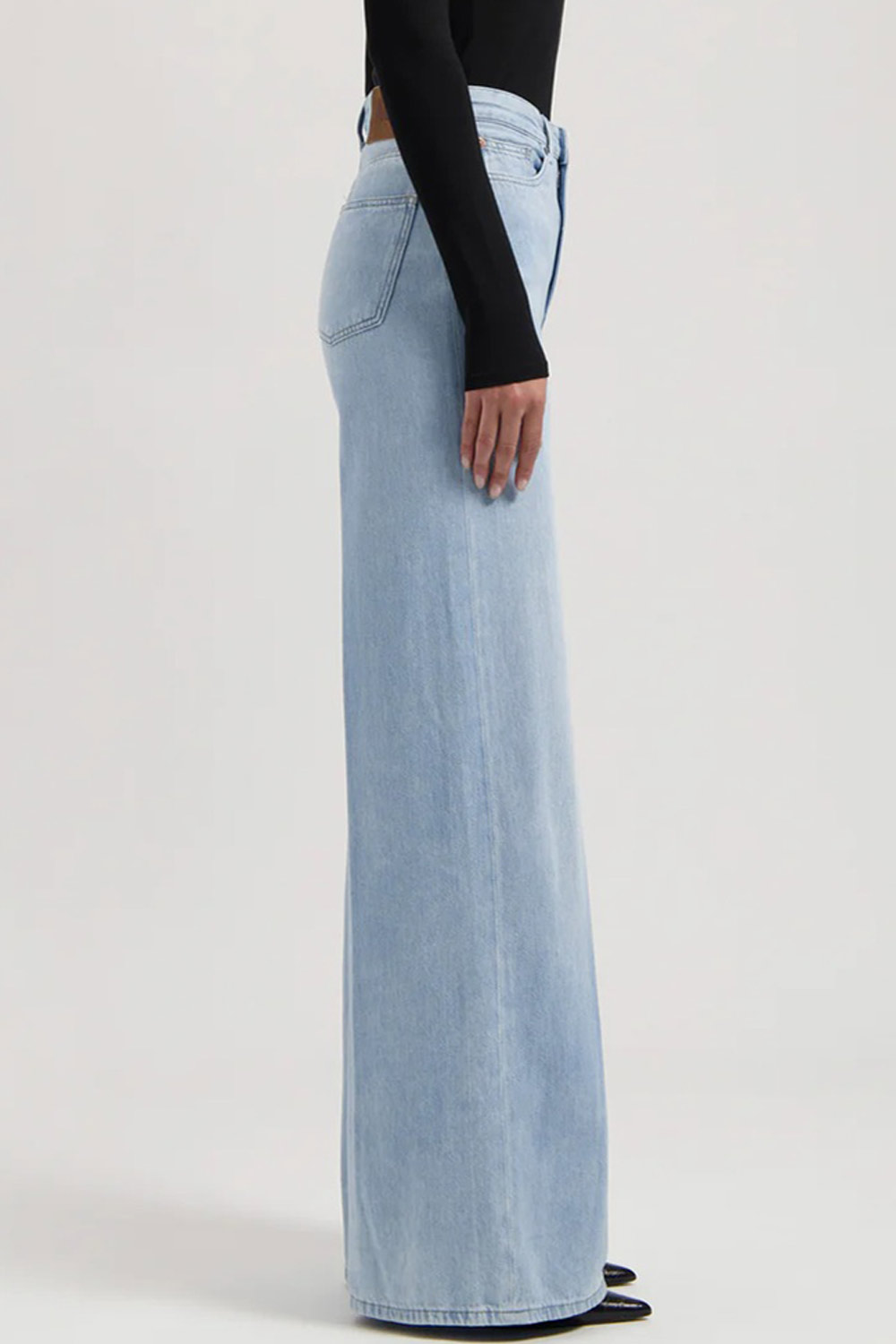 Sara high loose flow Stone Vintage dunne jeans - Afbeelding 2