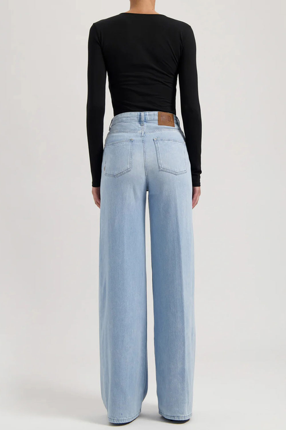 Sara high loose flow Stone Vintage dunne jeans - Afbeelding 3