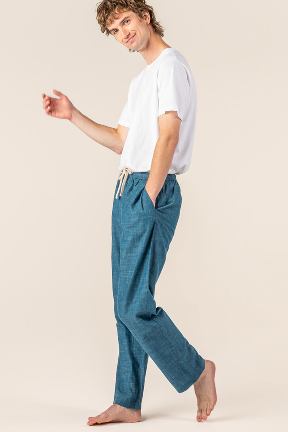 Relaxbroek blauw - Afbeelding 2