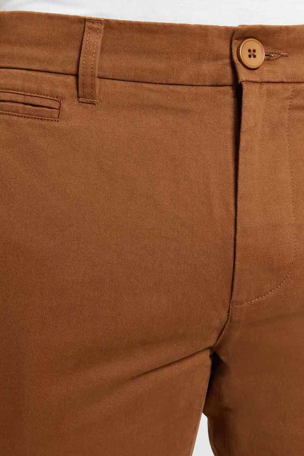 Chinobroek twill 100% biokatoen camel - Afbeelding 4