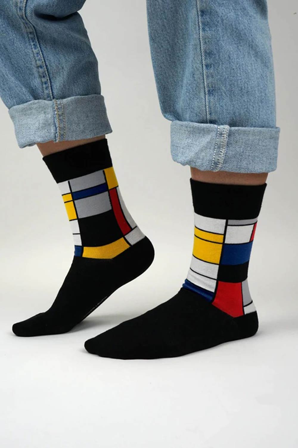 Sokken compositie A Mondriaan - Afbeelding 2
