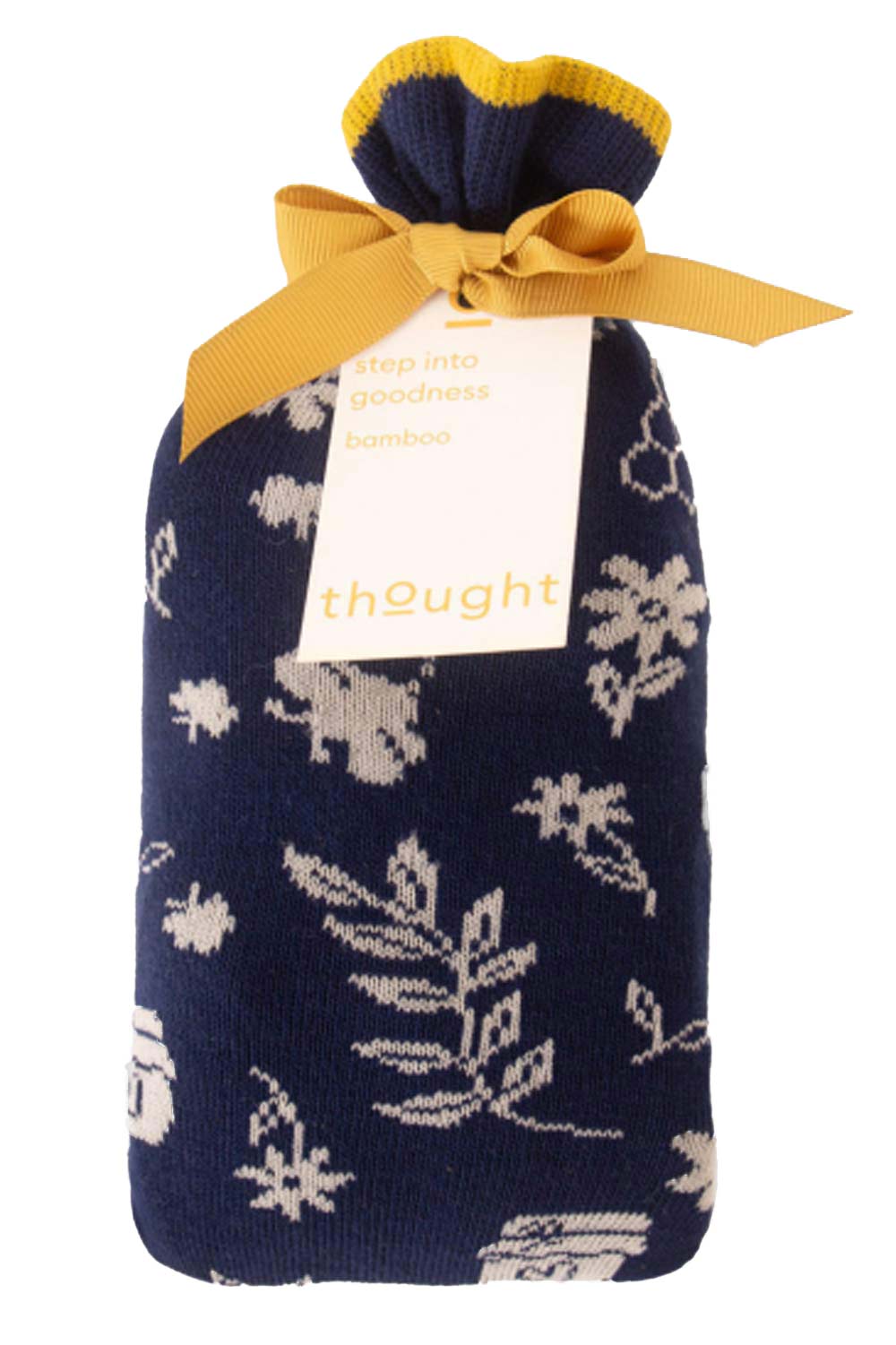 Cadeau zakje 2 paar bamboe bijensokken