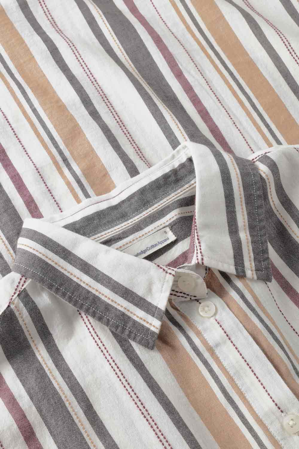 Gestreepte damesblouse katoen - Afbeelding 3