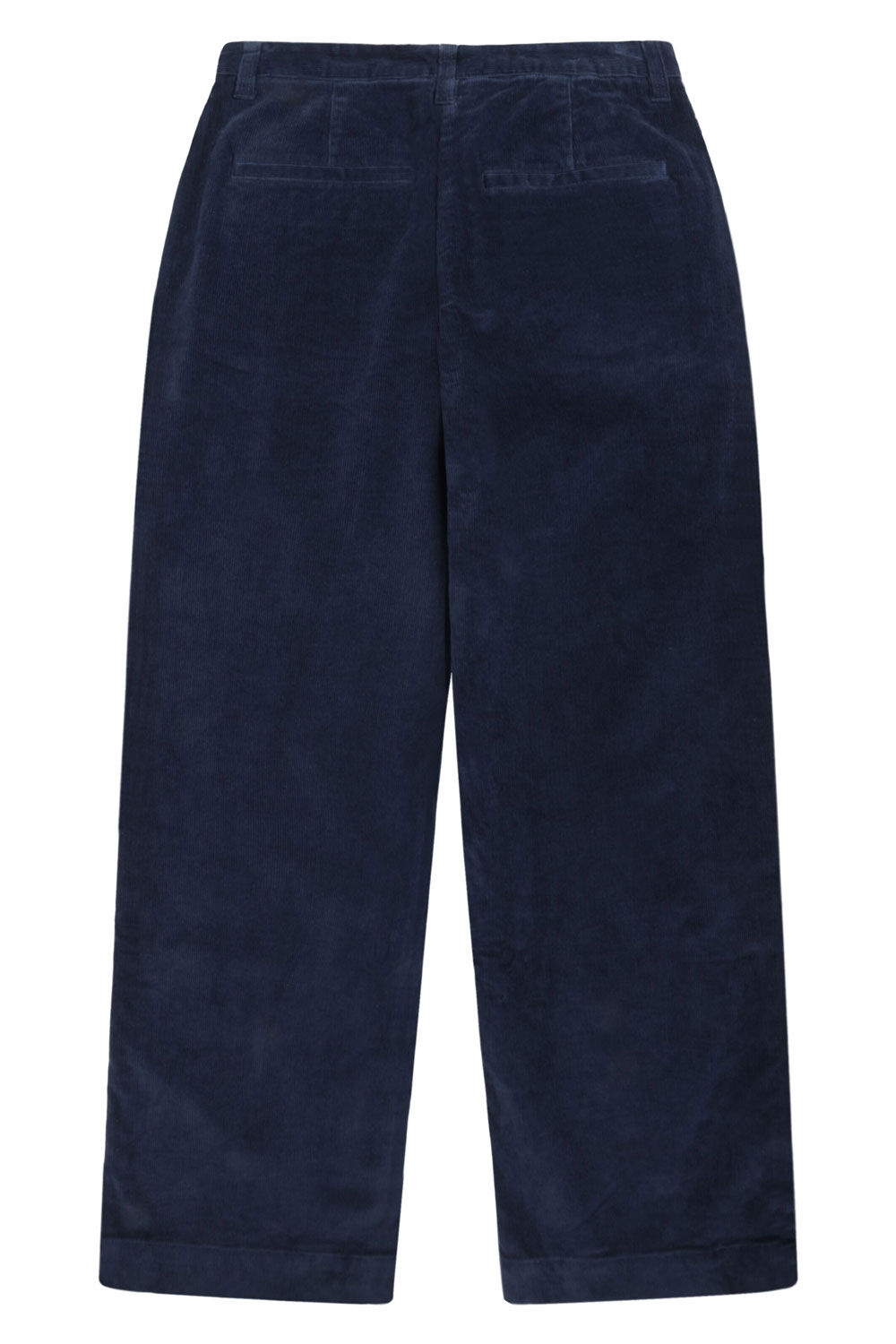 Ribbroek wijde rechte pijp donkerblauw - Afbeelding 2
