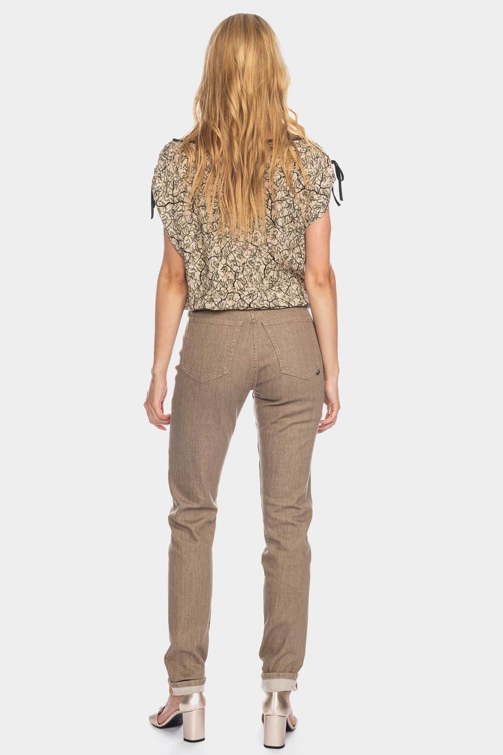 Damesjeans lichtbruin - Afbeelding 3