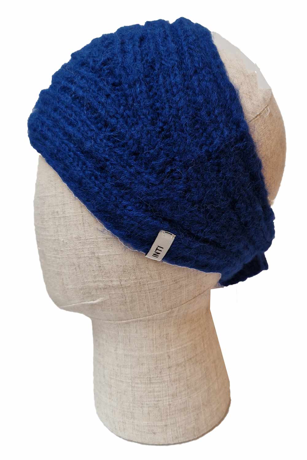 Wollen hoofdband blauw - Afbeelding 2