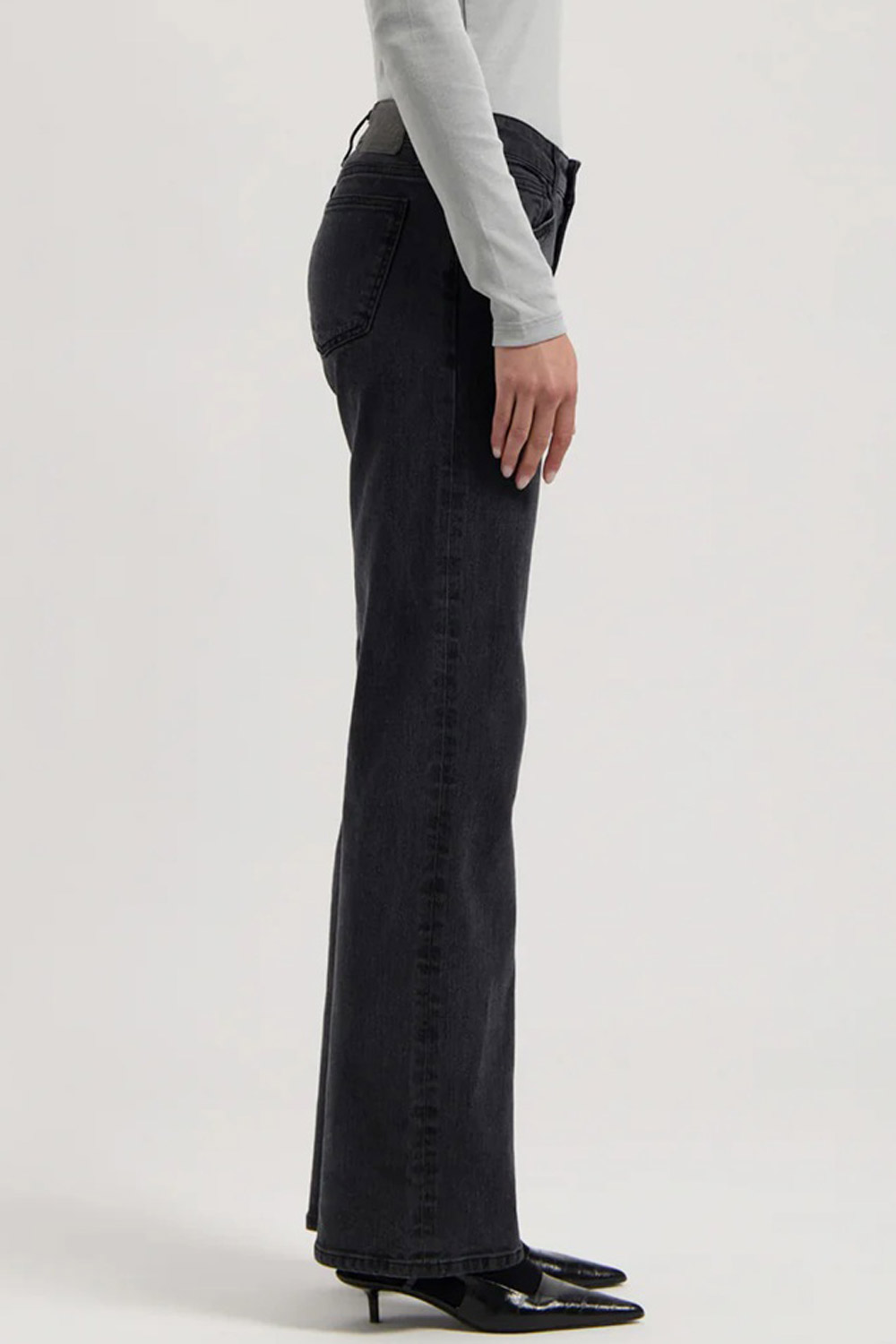 Carry mid straight black vintage spijkerbroek - Afbeelding 3