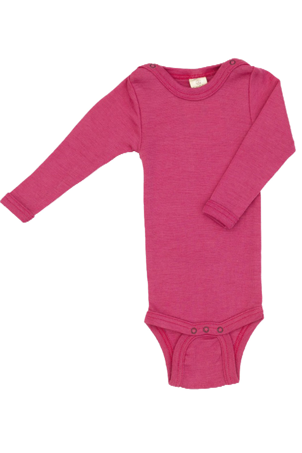 Romper wol/zijde lange mouw roze