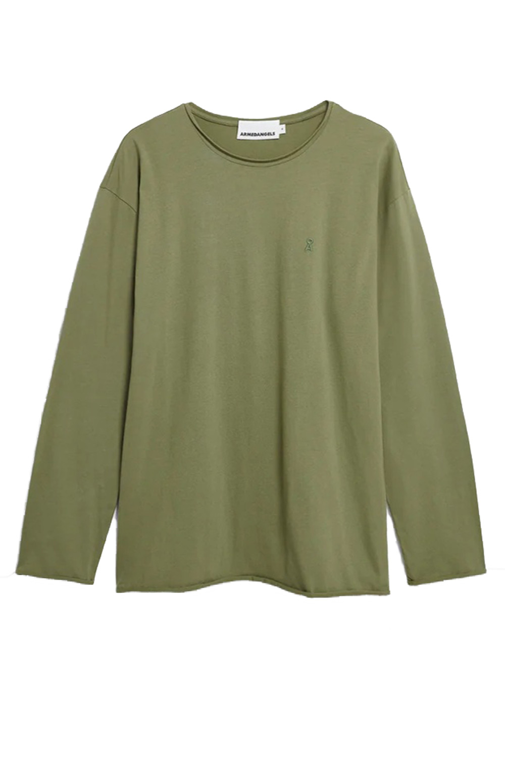Biokatoenen longsleeve groen