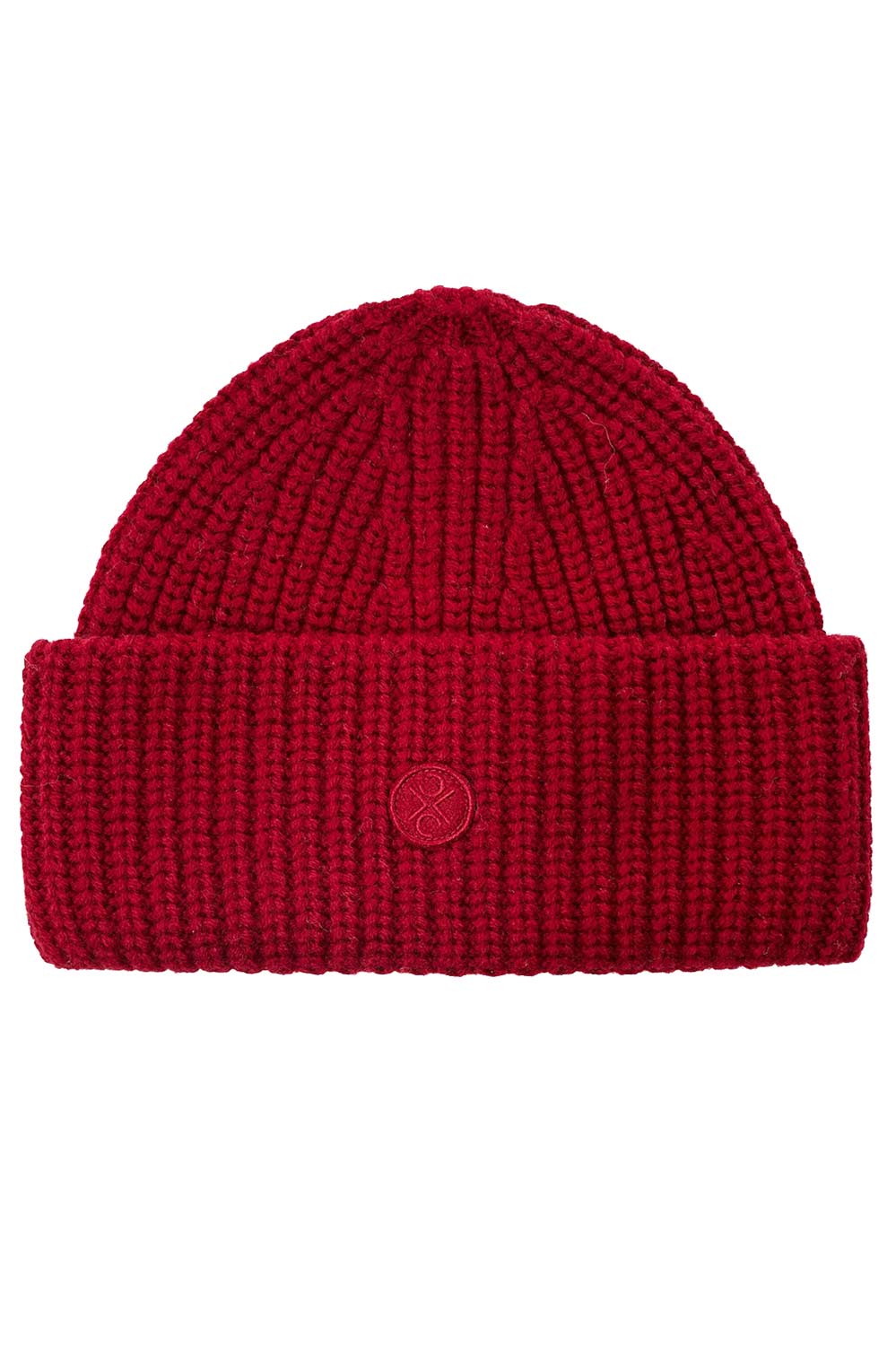 Wollen muts beanie rood