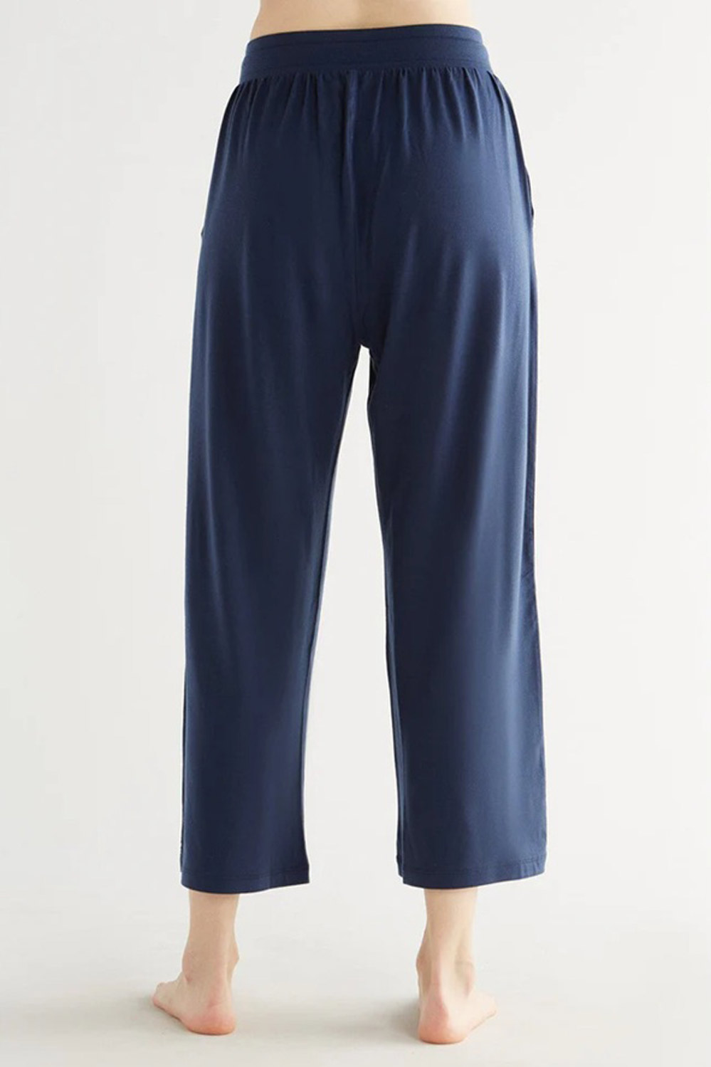 7/8 broek wijde rechte pijp blauw - Afbeelding 2