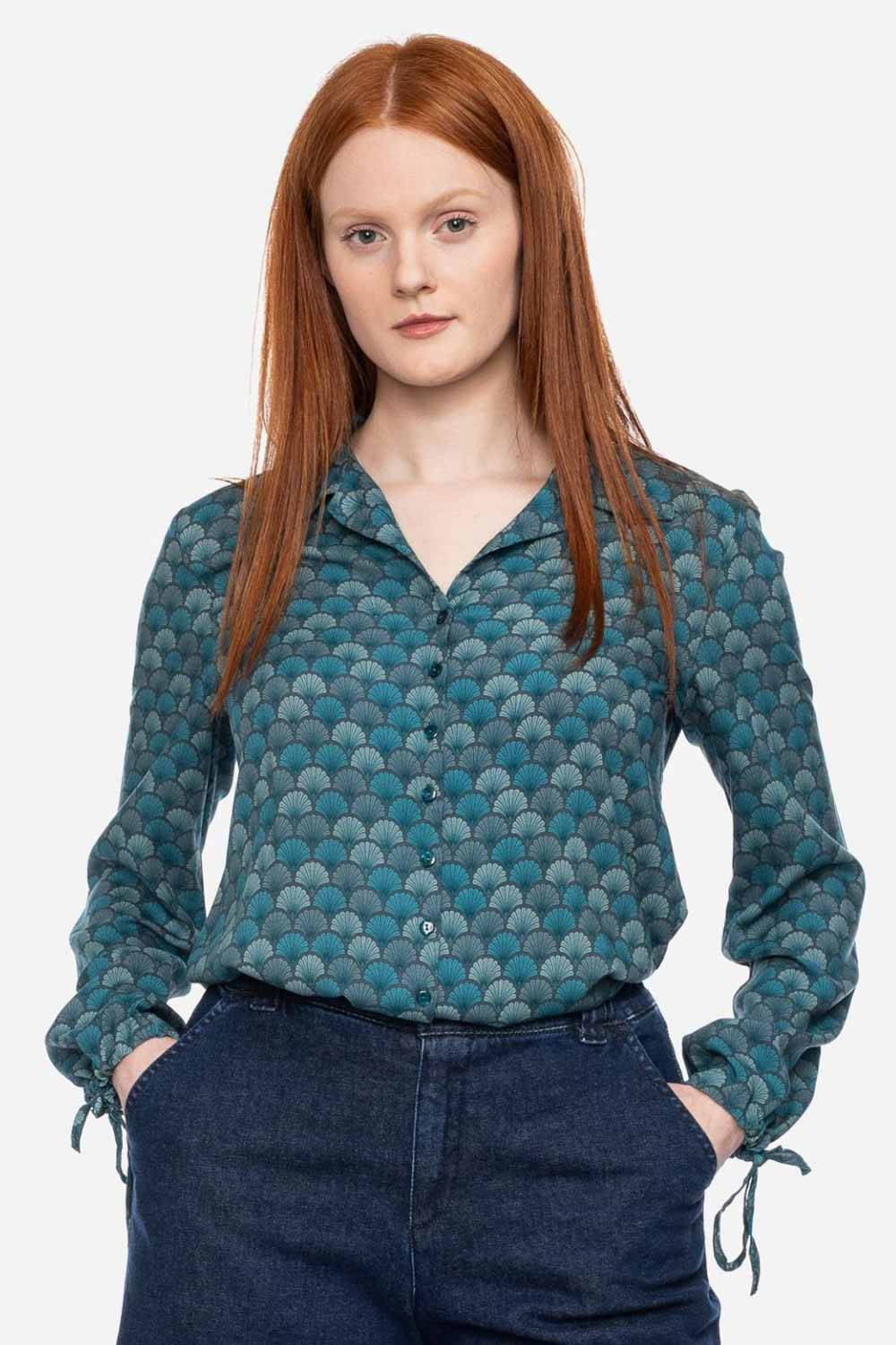 Ecovero blouse art deco