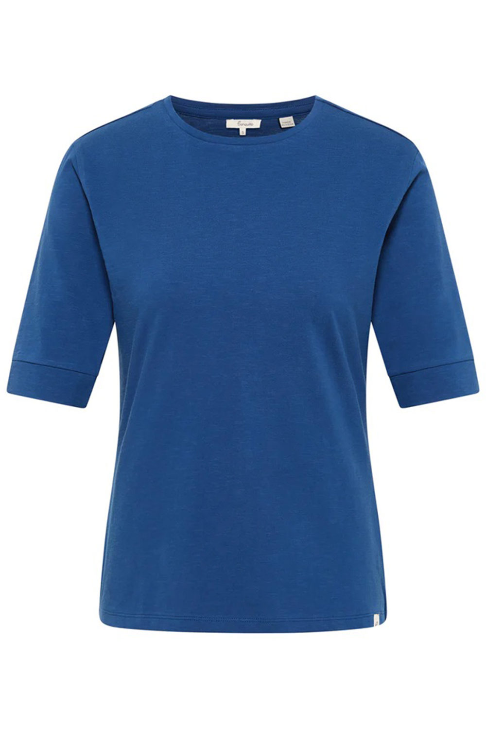T-shirt biokatoen blauw - Afbeelding 2