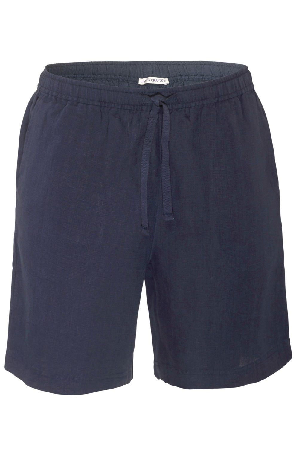 Korte broek 100% linnen donkerblauw