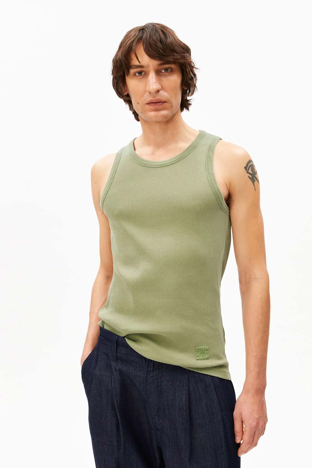 Groen zomer hemd / singlet - Afbeelding 2