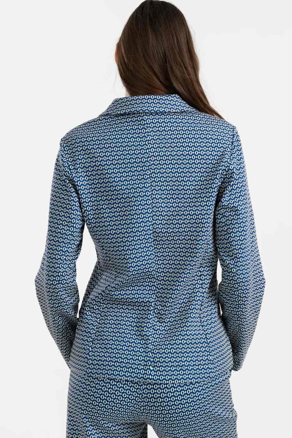 Blazer retroprint navy - Afbeelding 3