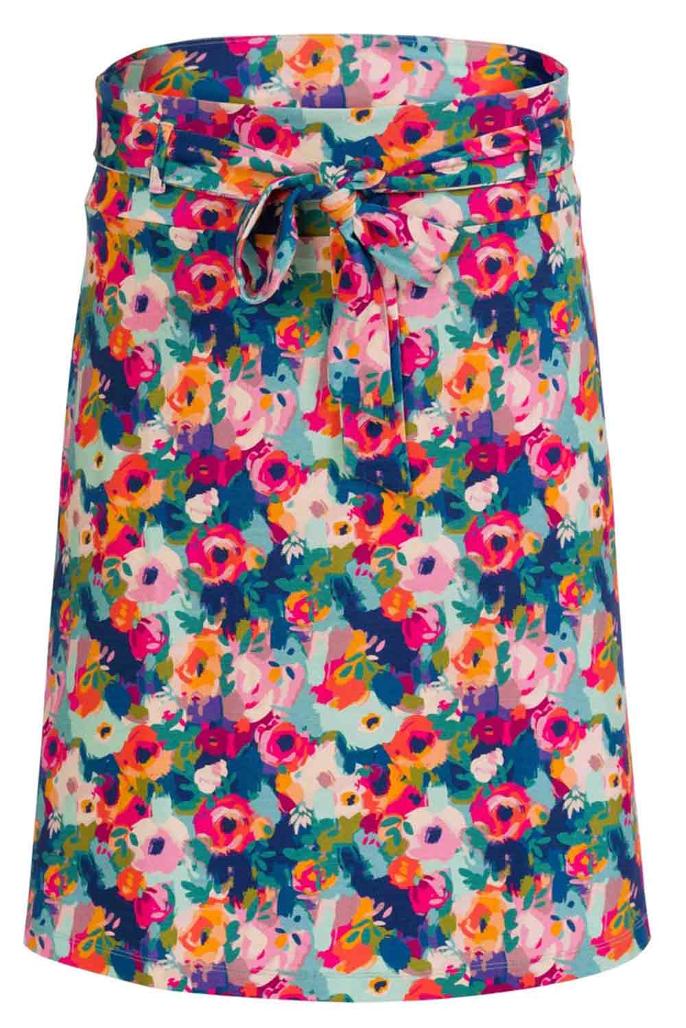 Rok ecovero bloemenprint - Afbeelding 3
