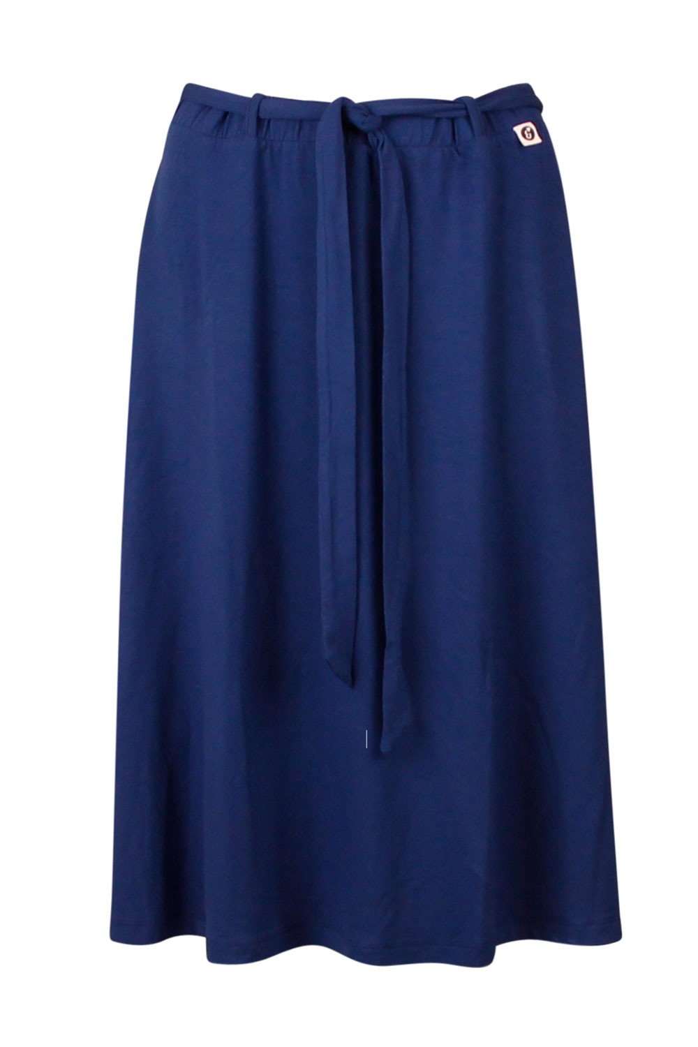 Midi rok blauw
