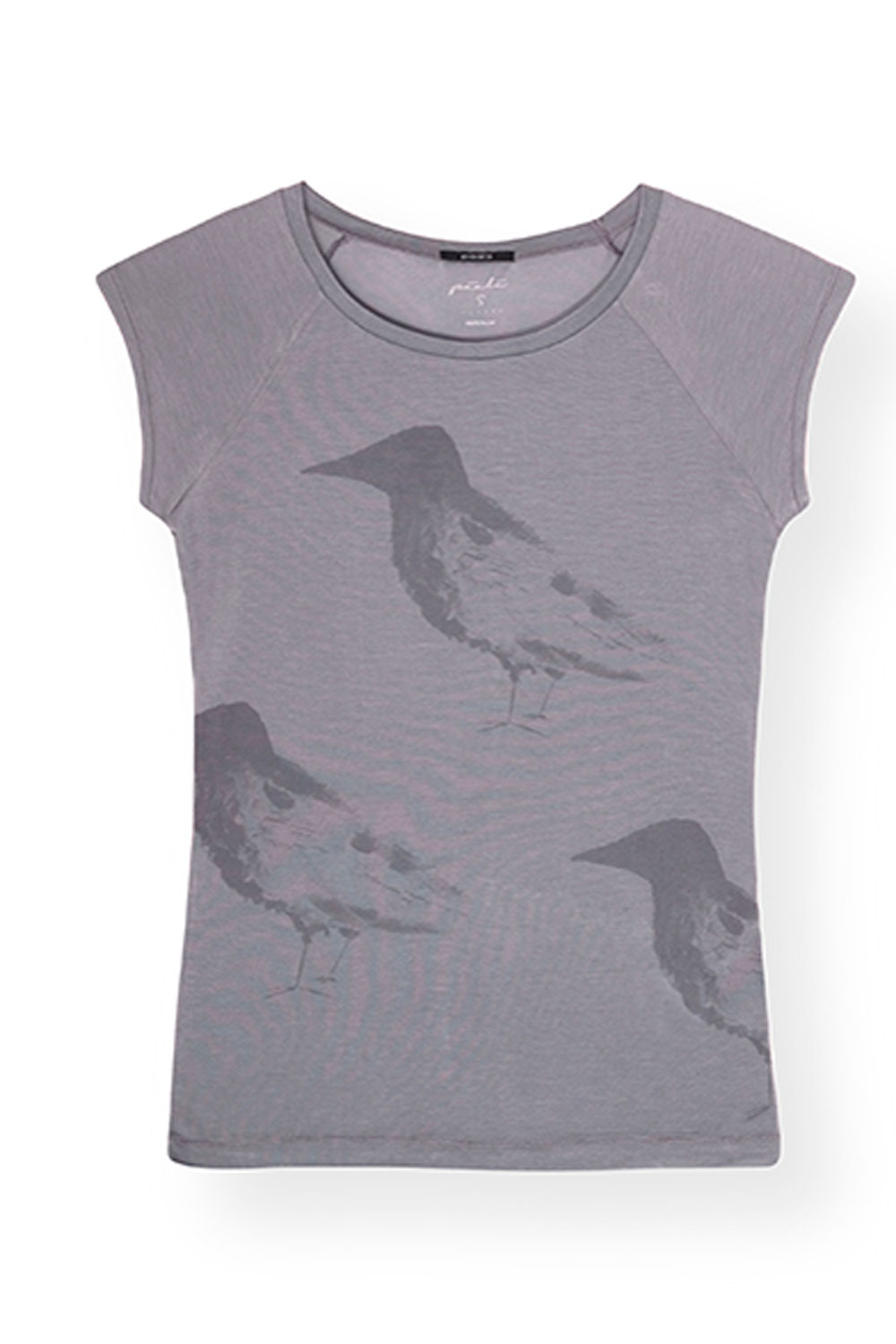 T-shirt tencel Raven grijs