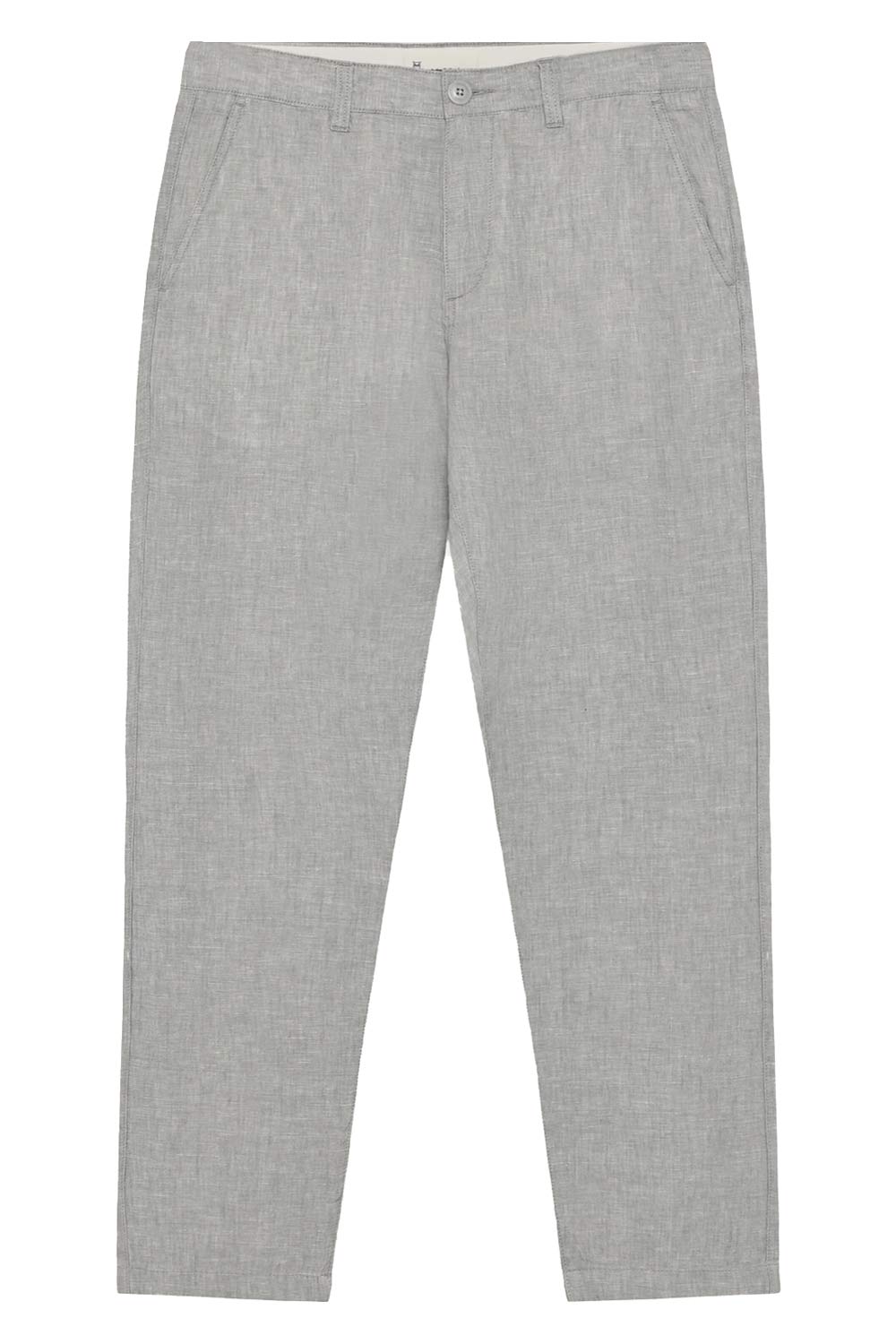 Lichtgrijze linnen zomerbroek
